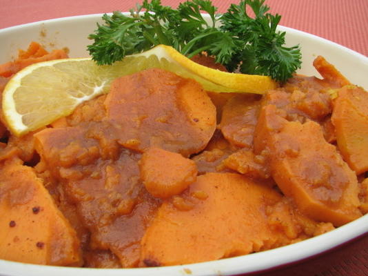 zoete en pittige yams