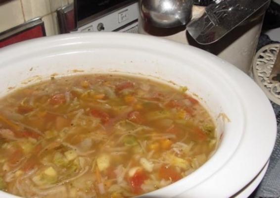 pittige kielbasa-soep