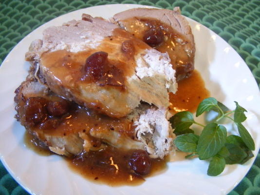 crock pot cranberry varkensvlees gebraden en jus