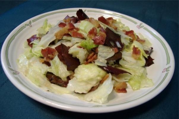 sla salade met spek dressing