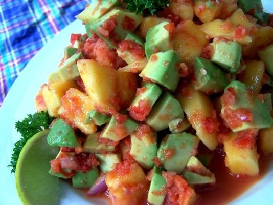 mango-avocado salsa