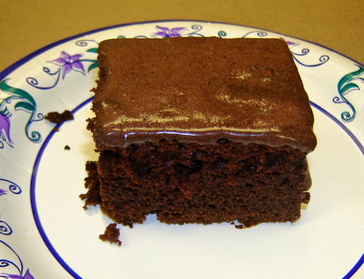 chocoladecake met laag vetgehalte