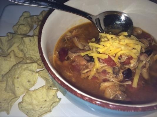 super bowl five bean chicken chili