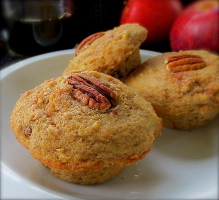 appel- en pecannootmuffins (glutenvrij of niet)