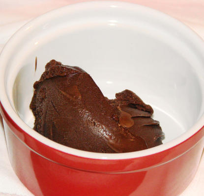 donkere chocolade mintgelato