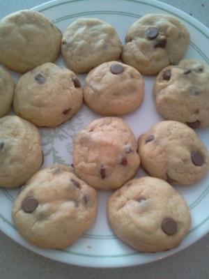 Almond Chocolate Chip Cookies (No Baking Powder/Soda!)