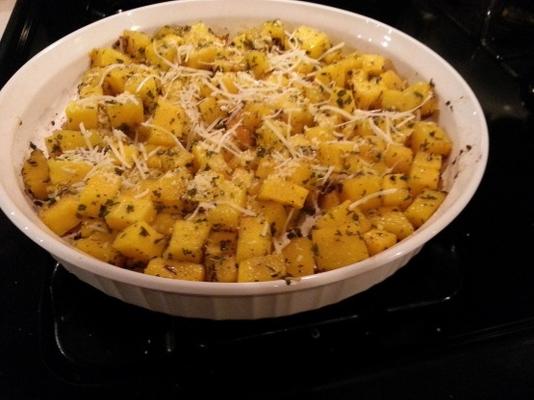 garlicky geroosterde butternut squash