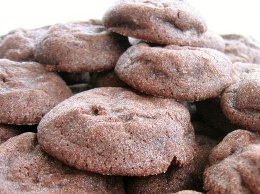 zachte chocolade koekje met chocoladeschilfers