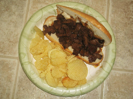 teriyaki steak sandwich met een twist