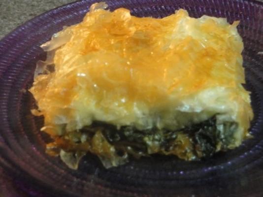 spanakopita (Griekse spinazie en feta-taart)