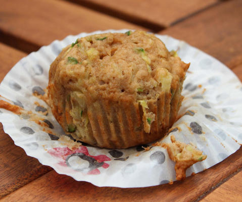 gezonde ananas courgette muffins