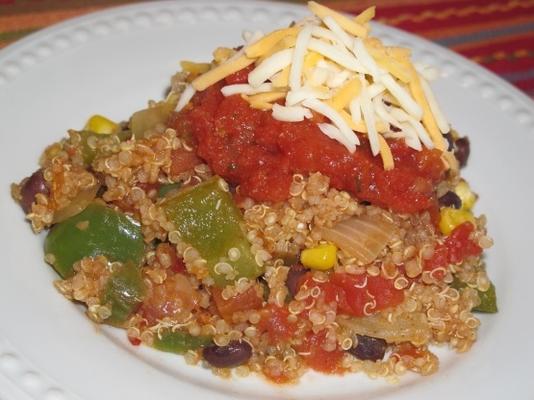 kruidige Mexicaanse quinoa braadpan