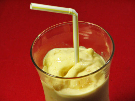 gemoute melk en bananensmoothie