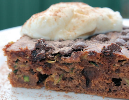 zal het dieet chocolade kaneel courgette cake niet doden