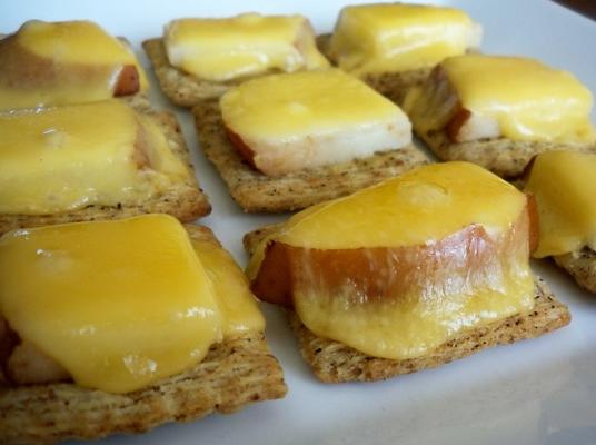 peer en gerookte Gouda snack