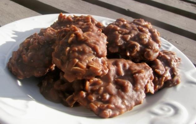 magnetron geen-bak chocolade havermout koekjes