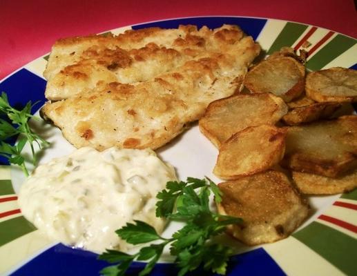 fish and chips (geen bier)