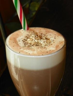 warme chocolademelk met pepermuntschnapps