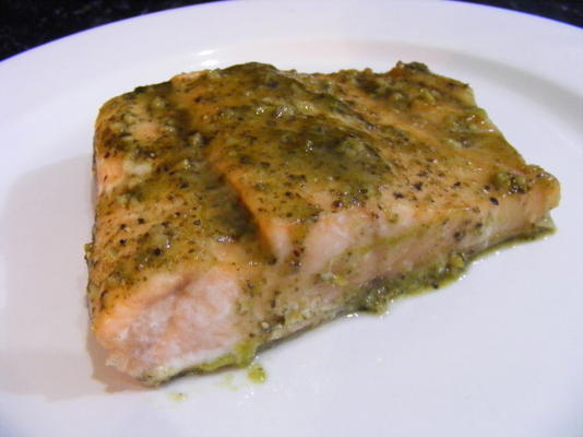 zoete pesto zalm