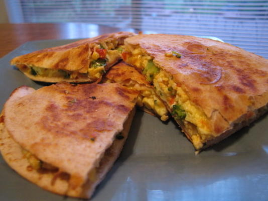 vegetarisch ontbijt quesadilla