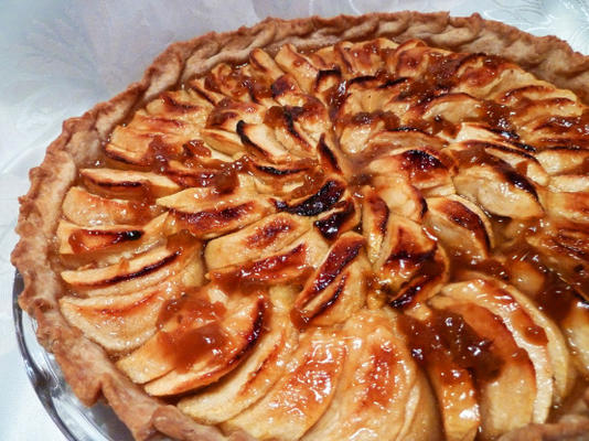 appeltaart met sinaasappel-marsala glazuur
