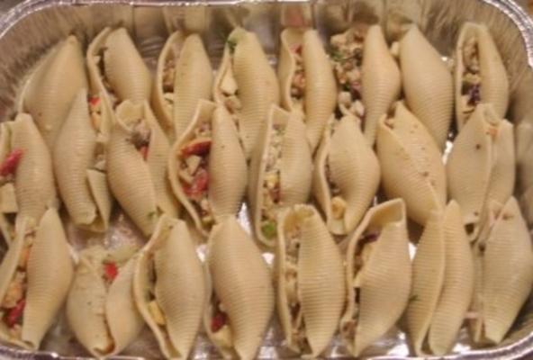 vegetarische gevulde pasta schelpen