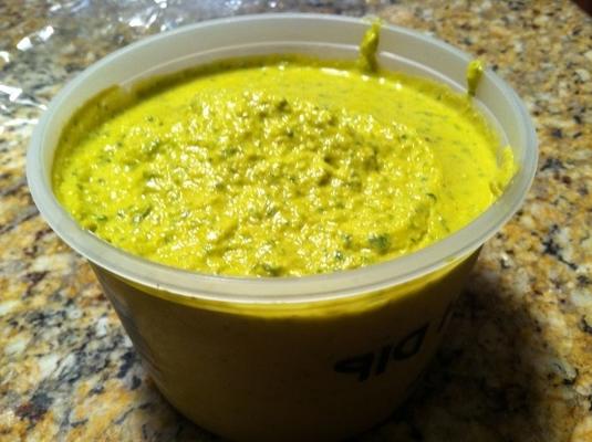 romige flespompoen pesto (veganistisch)