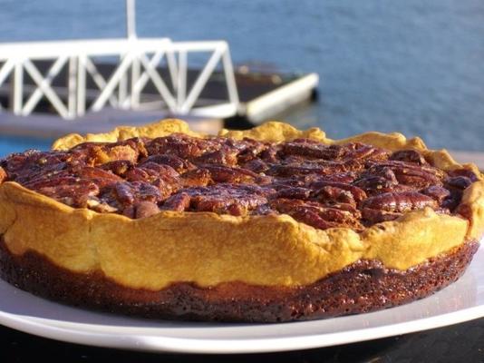 gekruide herfst walnoot en gouden siroop taarttaart