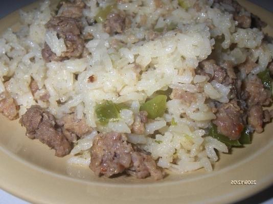 Sausage and Rice Bake