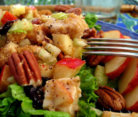 appel walnoot kippensalade