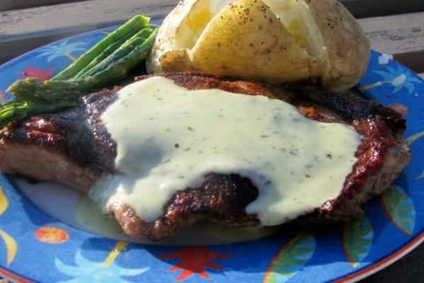 lam geschoren rib-eye steak met bandeasse; arnaise