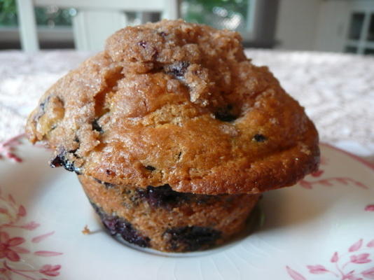 kruimel-bosbes muffins