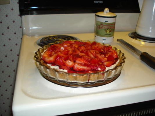 aardbeien mascarpone taart met port glazuur