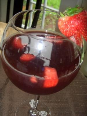cranberry en aardbei sangria
