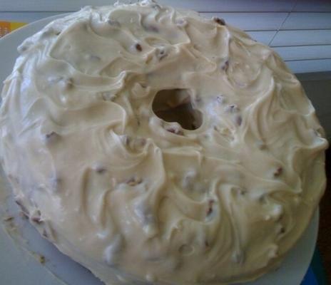 wortel en ananas bundt cake met roomkaas het berijpen