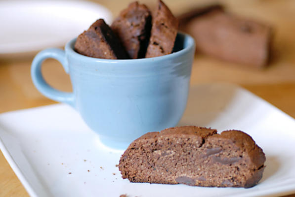 dubbele chocolademelkbiscotti