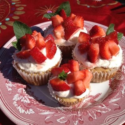 aardbei shortcake cupcakes