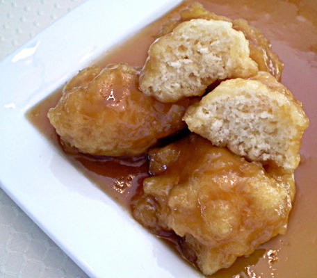 ahornstroop grootvaders (zoete dumplings)