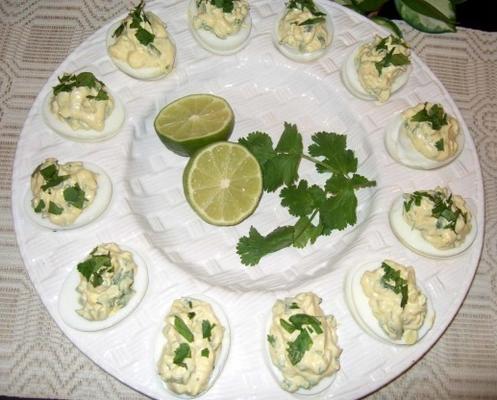 Mexicaanse sloepjes (deviled eggs)