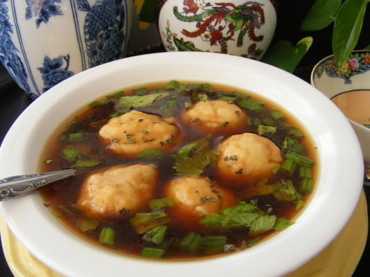 rundvlees en knoedelsoep