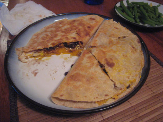 spek 'n' ei-quesadilla's