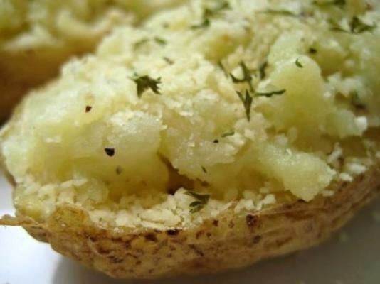 dubbelgebakken aardappeltjes van de roquefort