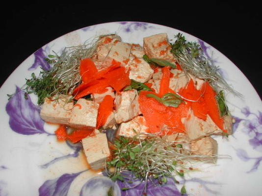 Thaise stijl tofu ww in de magnetron