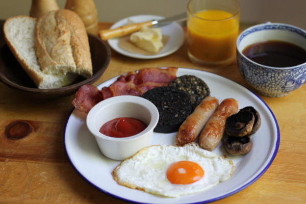 het echte Ierse ontbijt