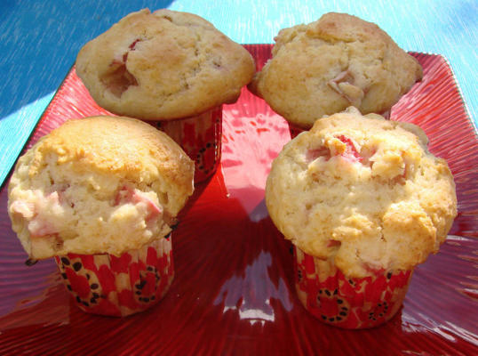 ouderwetse rabarber muffins