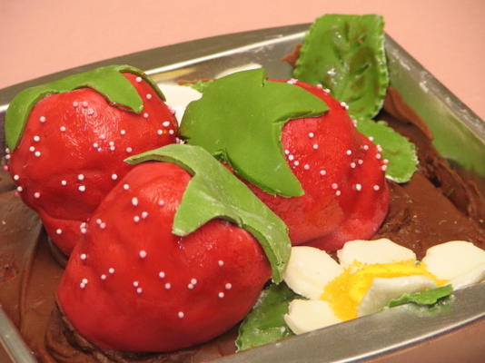 aardbei jello pond cake