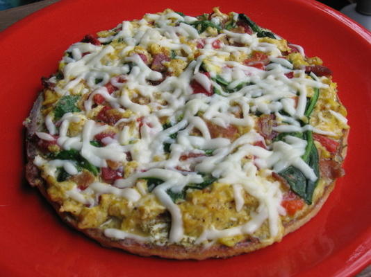 spinazie scrambler pizza