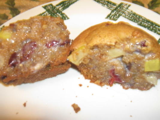 appel cranberry walnoot muffins