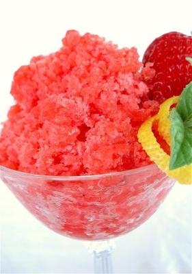 aardbeien granita