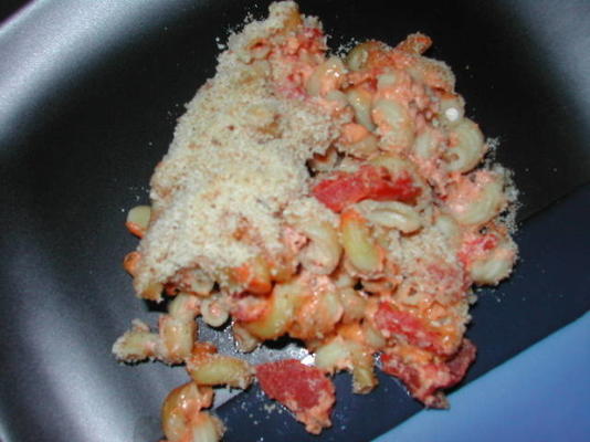 lichtere mac en kaas met tomaten